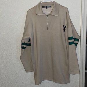 PLAYBOY MISGUIDED LONG SWEATER WITH COLLAR US 4